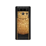 METAVERTU 2 Generation Custom Golden Carved Floral Decoration with Alligator Black